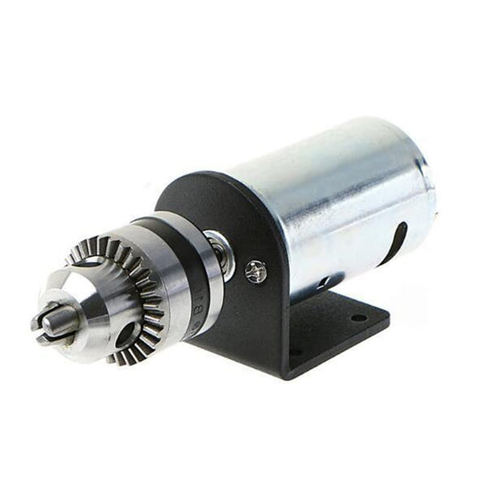 DC 12V-36V Lathe Press 555 Motor with Miniature Hand Drill - 1