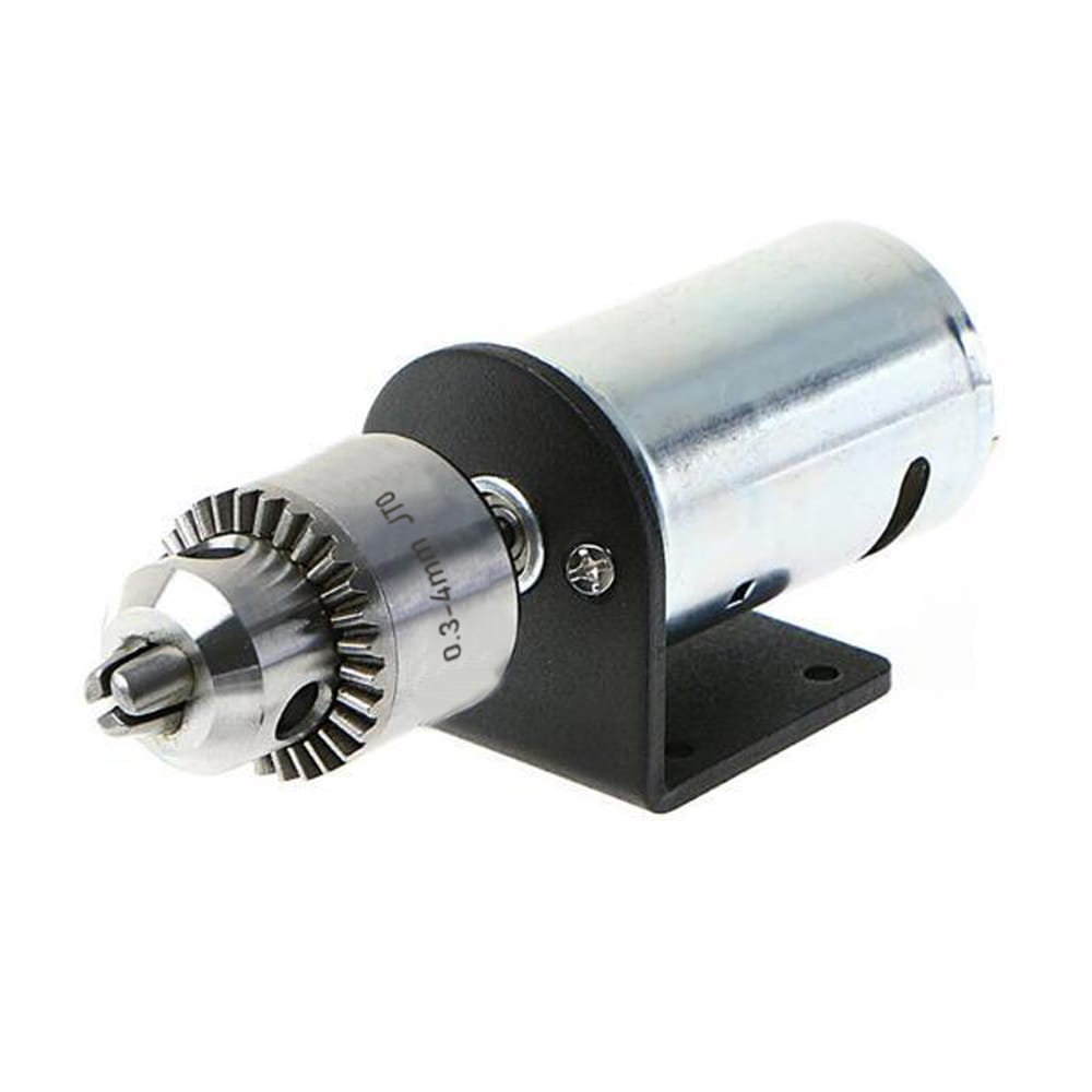 DC 12V-36V Lathe Press 555 Motor with Miniature Hand Drill - 2