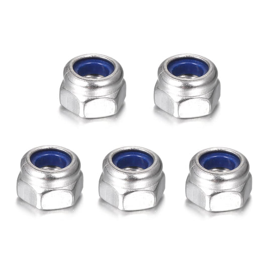 DIN985 304 Stainless Steel Nylon Flange Nut Hexagonal - M10