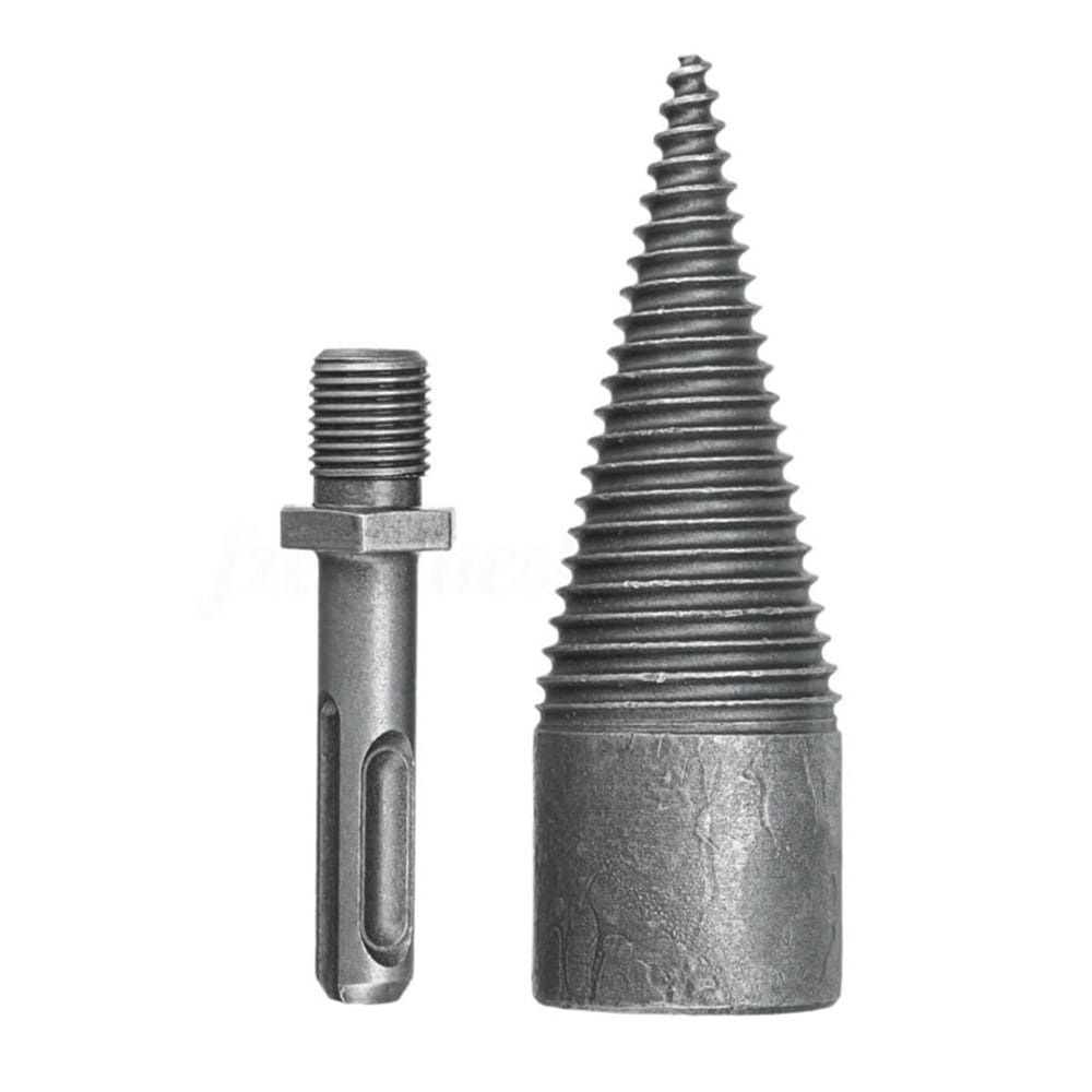 Log Wood Splitting Electric Hammer Drill Bit Splitter Cone - Round shank