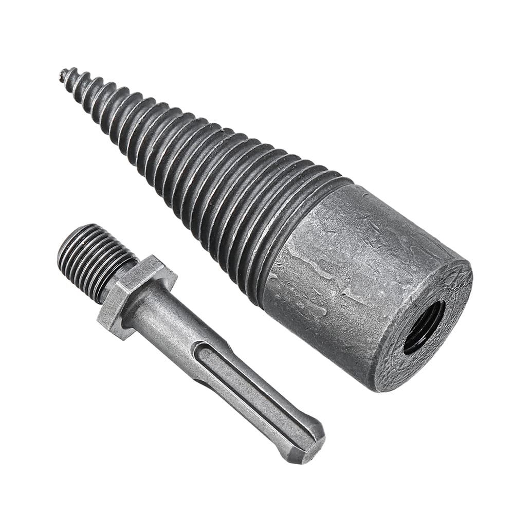 Log Wood Splitting Electric Hammer Drill Bit Splitter Cone - Round shank