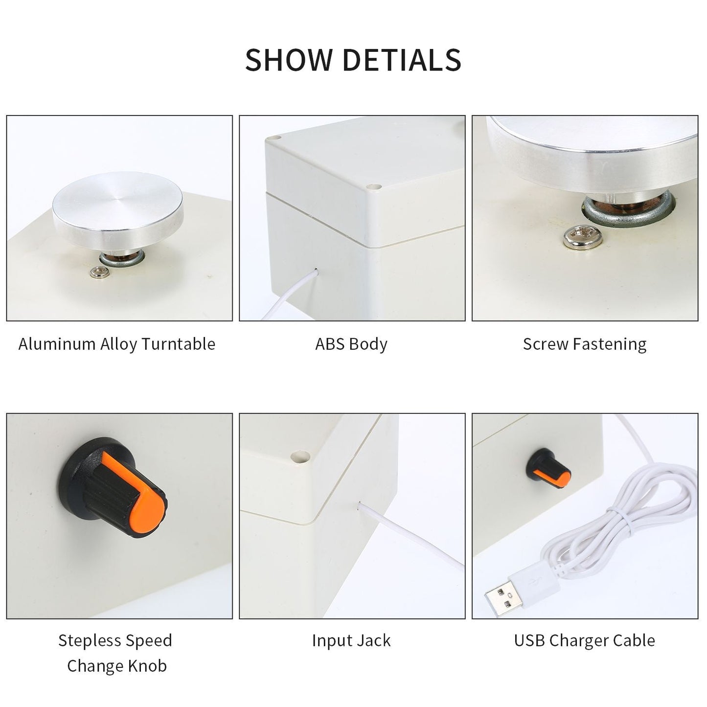 Mini USB Pottery Wheel Machine 4.5cm Turntable Handmade Clay