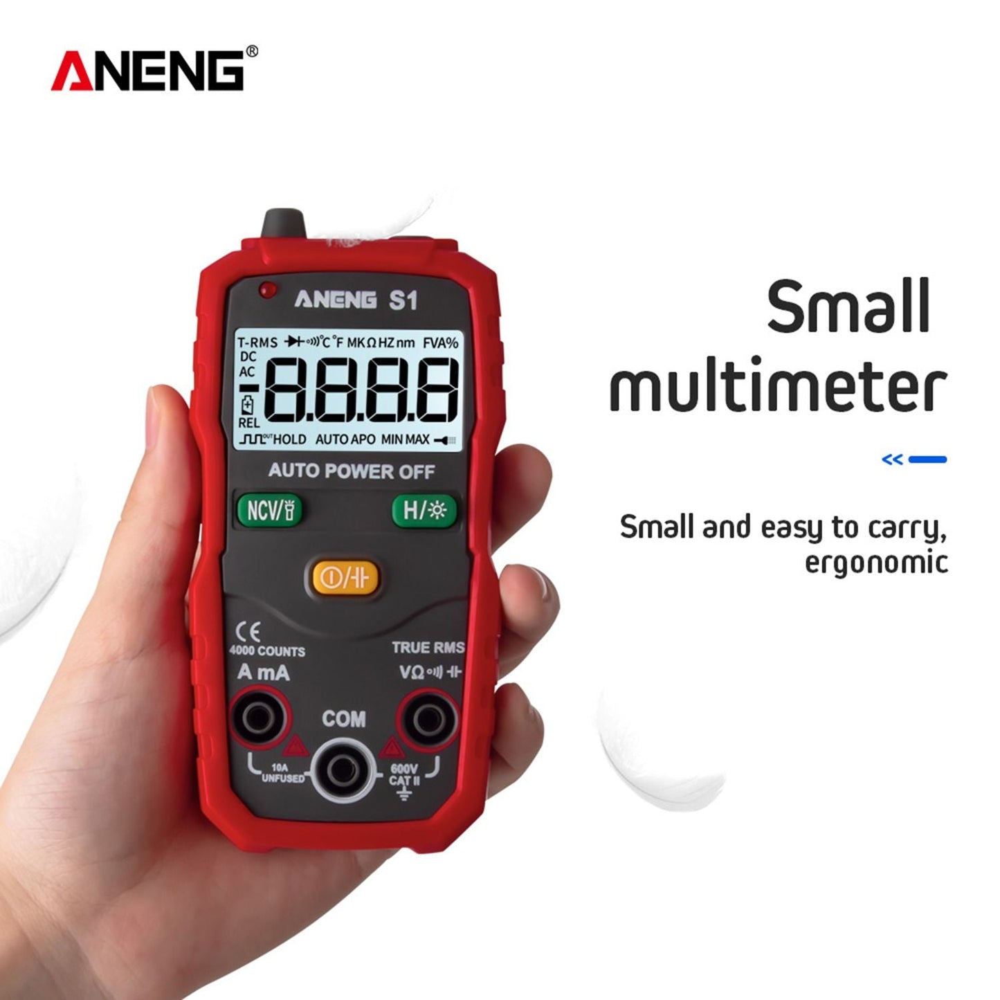 ANENG Digital Multimeter Portable Multimeter 4000 Counts