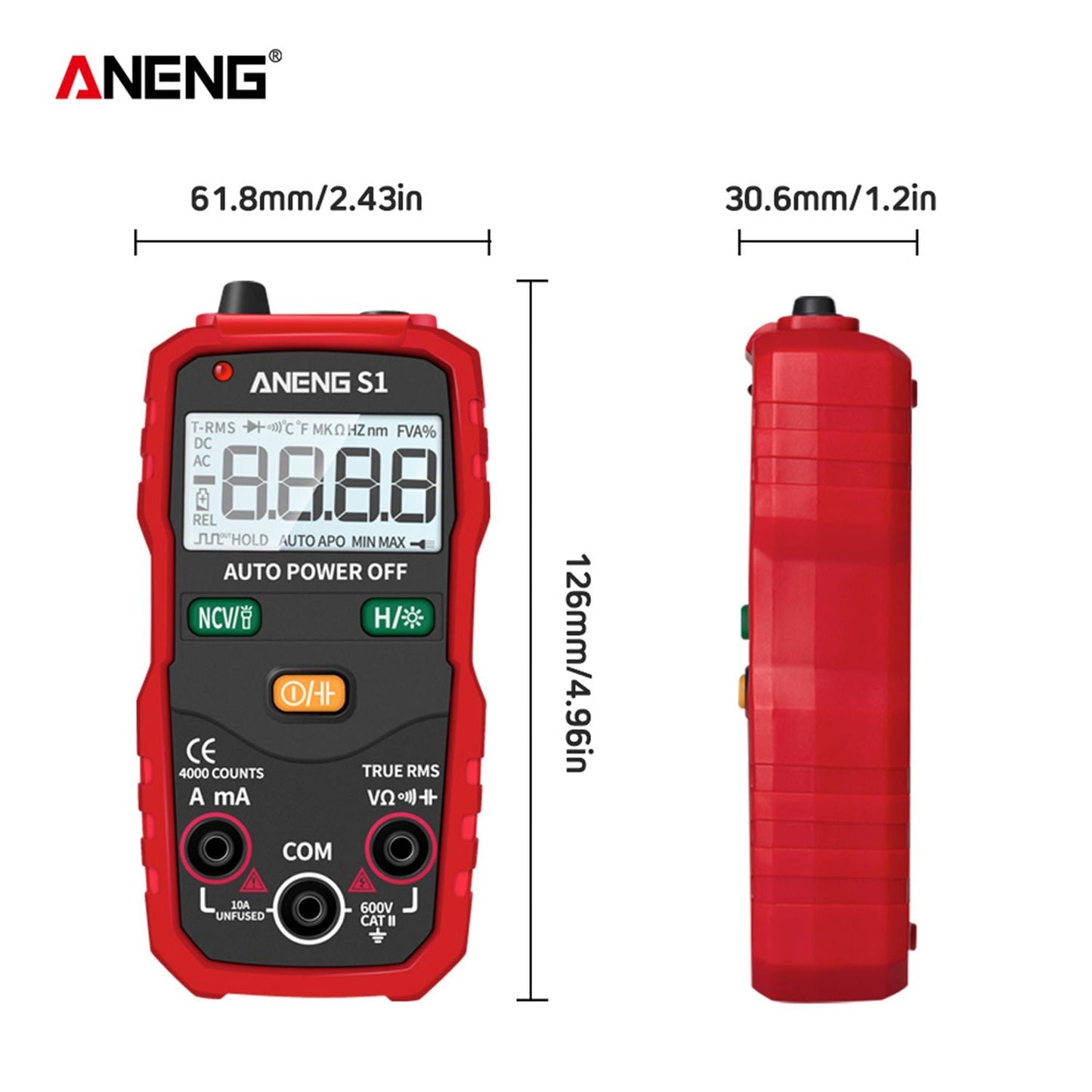 ANENG Digital Multimeter Portable Multimeter 4000 Counts