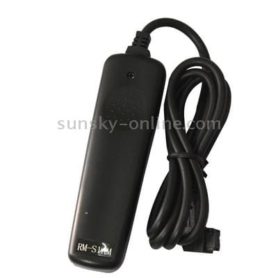 Remote Switch Shutter Release Cord RM-S1AM for SONY a100/a200/a300/a350/a700/a900, MINOLTA a7D/A5d (Black)