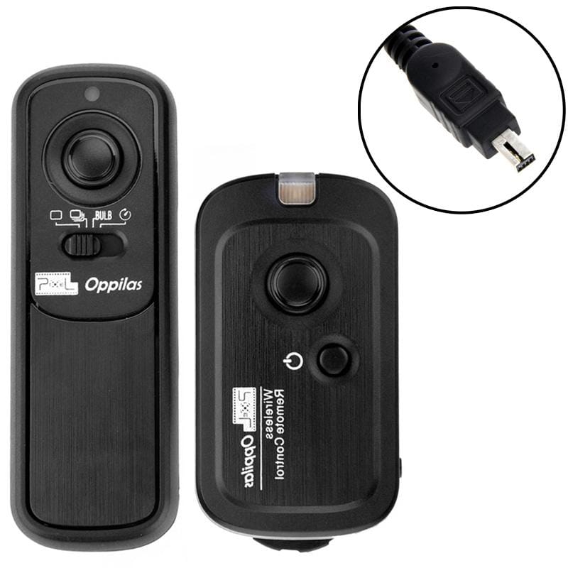 Pixel Oppilas 2.4GHz Wireless Shutter Remote Control for Nikon DSLR D80 / D70s (Black)