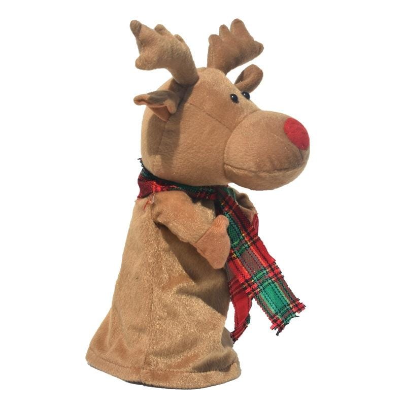 Christmas Ornament Electric Musical Spinning Deer Doll