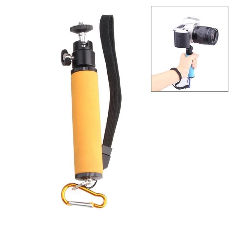 LED Flash Light Holder Sponge Steadicam Handheld Monopod with Gimbal for SLR Camera (Orange)