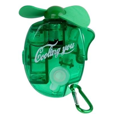 Mini Water Spray Fan with Powerful Safe Fan Blades, Size: About 109 x 73 x 27mm (Green)