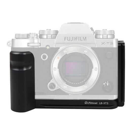 Vertical Shoot Quick Release L Plate Bracket Base Holder for Fujifilm XT3 X-T3 (Black)