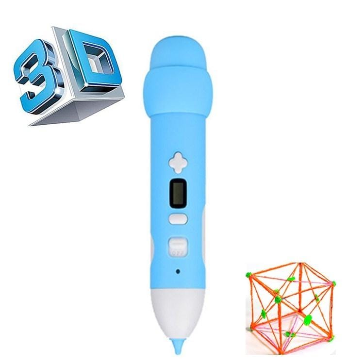 Low Temperature 3D Printing Pen Wireless Charging Printing Pen (Blue)
