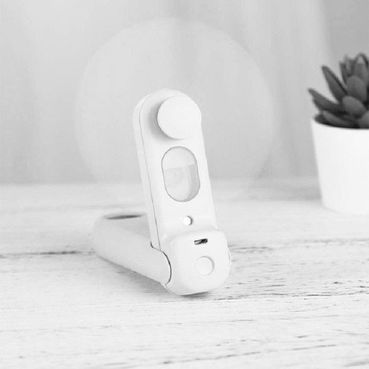 Portable Handheld Multifunction Fold Spray Fan Mini Electric Fan (Angel White)