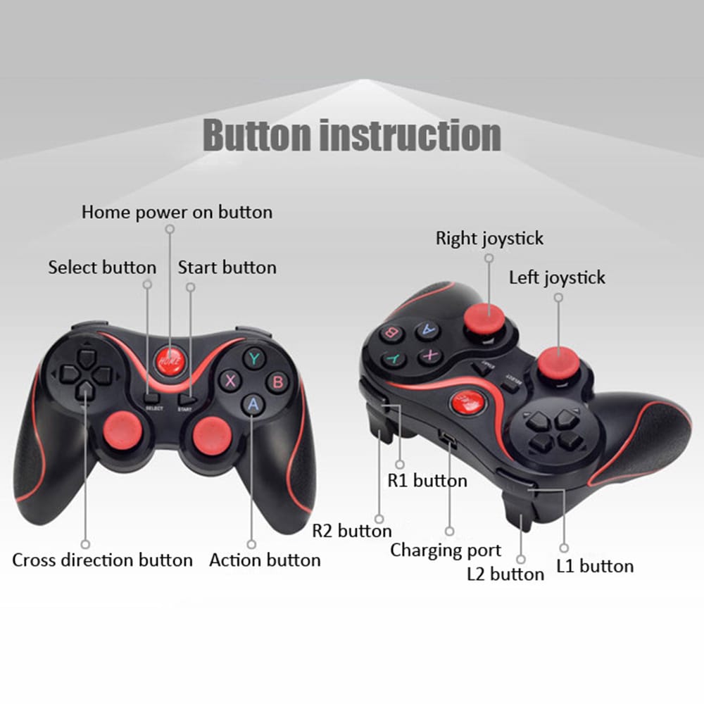 Wireless BT Gamepad Joystick No Driver for Android IOS Phone - Game center mode