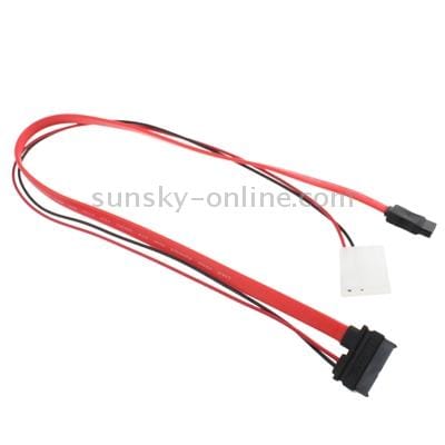 13pin  SATA to 2 Pin IDE + 7 Pin SATA Cable for Laptop SATA Drives, Length: 45cm