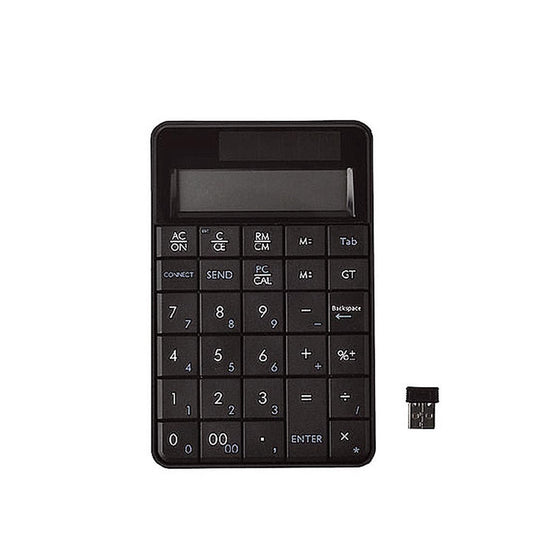 MC-56AG 2 in 1 2.4G USB Numeric Wireless Keyboard  & Calculator with LCD Display (Black)