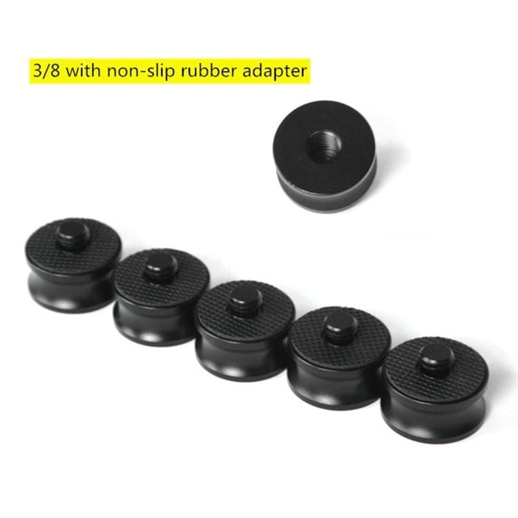 3 PCS 1/4 inch Female to 3/8 inch Male Screw Aluminum Alloy Adapter