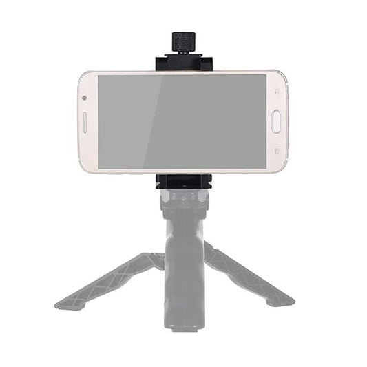 ADAI Portable Foldable Metal Clip Mobile Phone Holder Clamp Bracket (Black)