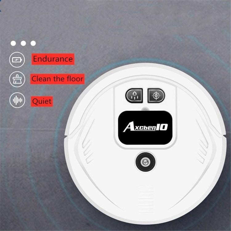 Two-in-one Mobile Vacuum Cleaner + Humidifier USB Electronic Charging Humidification Sweeper, Style:Lithium Battery (Black)