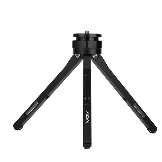 ADAI Adjustable Aluminum Alloy Mini Tripod Stand Tabletop Tripod for DSLR & Digital Cameras (Black)