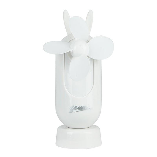 Portable USB Charging Silent Handheld Fan (White)