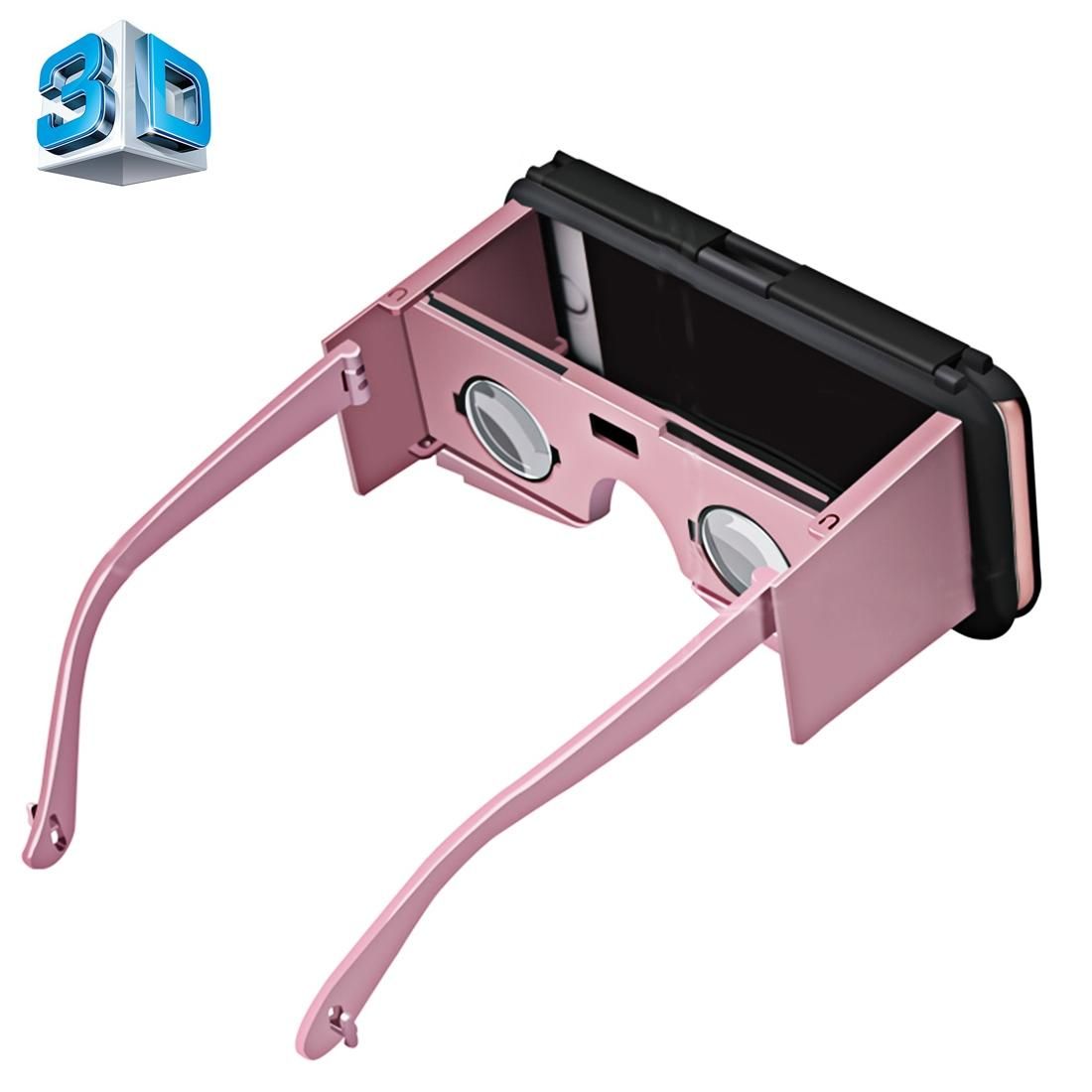 VR CASE 2 Virtual Reality 3D Video Glasses with Protective Case Function for iPhone 6 & 6s (Rose Gold)