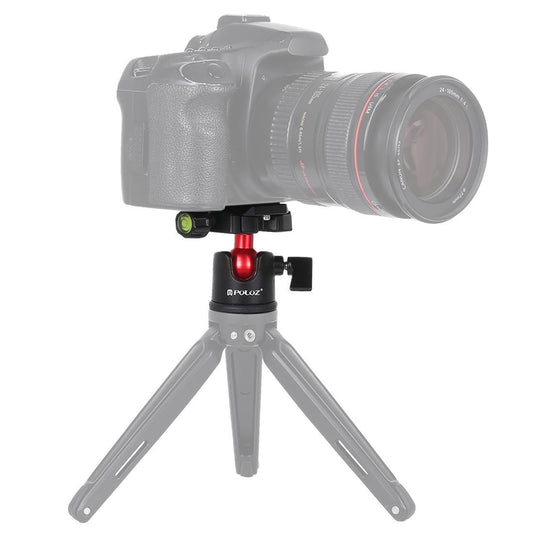 PULUZ 360 Degree Rotation Panoramic Metal Ball Head with Quick Release Plate for DSLR & Digital Cameras (Black)