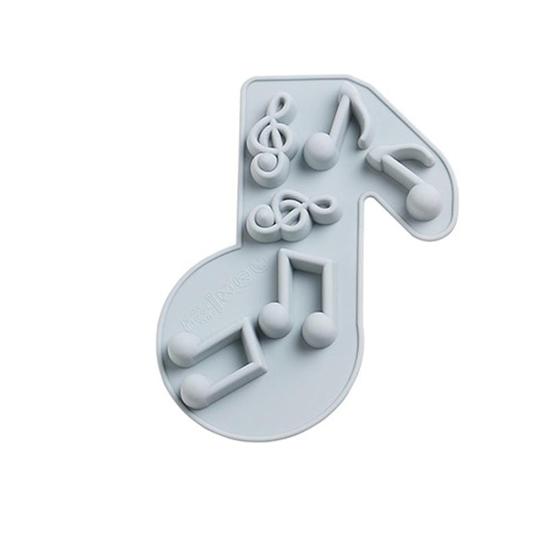 6 PCS Creative Musical Note Silicone Chocolate Mold DIY Baking Cake Mold Ice Tray Mold (Blue)