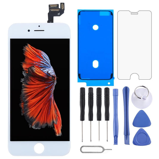 LCD Screen and Digitizer Full Assembly with Front Camera for iPhone 6s (White)