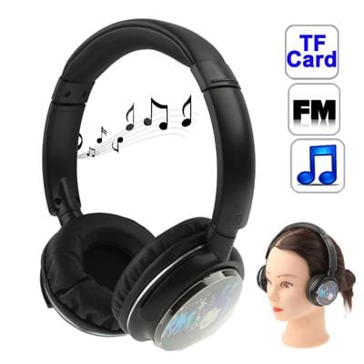 Sport MP3 Stereo Player Headset, Support TF Card / FM Radio Function (Black)