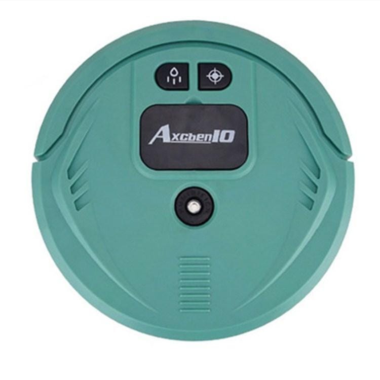 Two-in-one Mobile Vacuum Cleaner + Humidifier USB Electronic Charging Humidification Sweeper, Style:Lithium Battery (Green)
