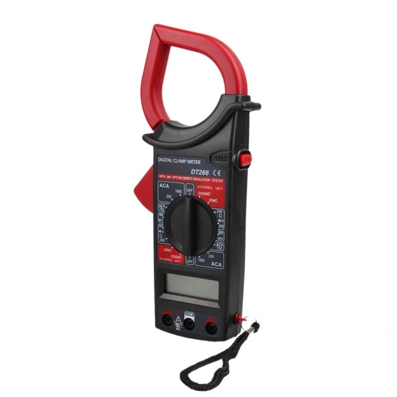 DT266 Digital Clamp Meter Electronic Tester Tools Ammeter Voltmeter Ohmmeter Tester