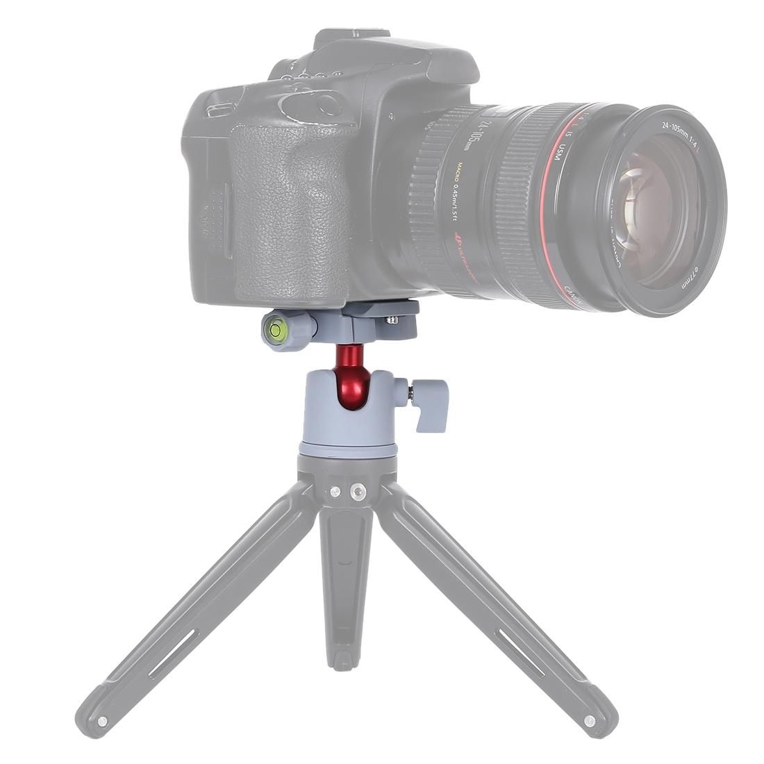 PULUZ 360 Degree Rotation Panoramic Metal Ball Head with Quick Release Plate for DSLR & Digital Cameras (Grey)