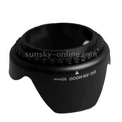 52mm Lens Hood for Cameras (Black)