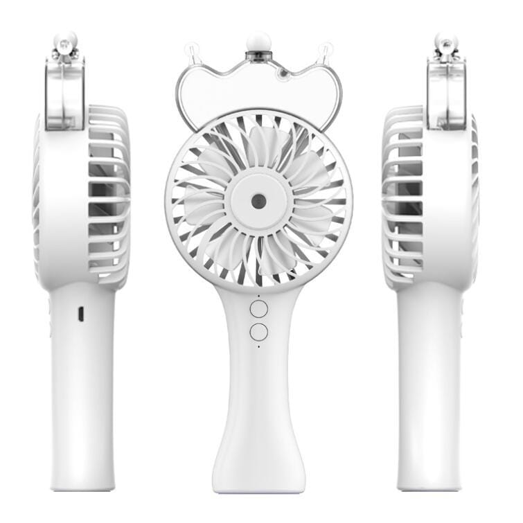 USB Portable Handheld Spray Fan Mini Desktop Fan (Pink)