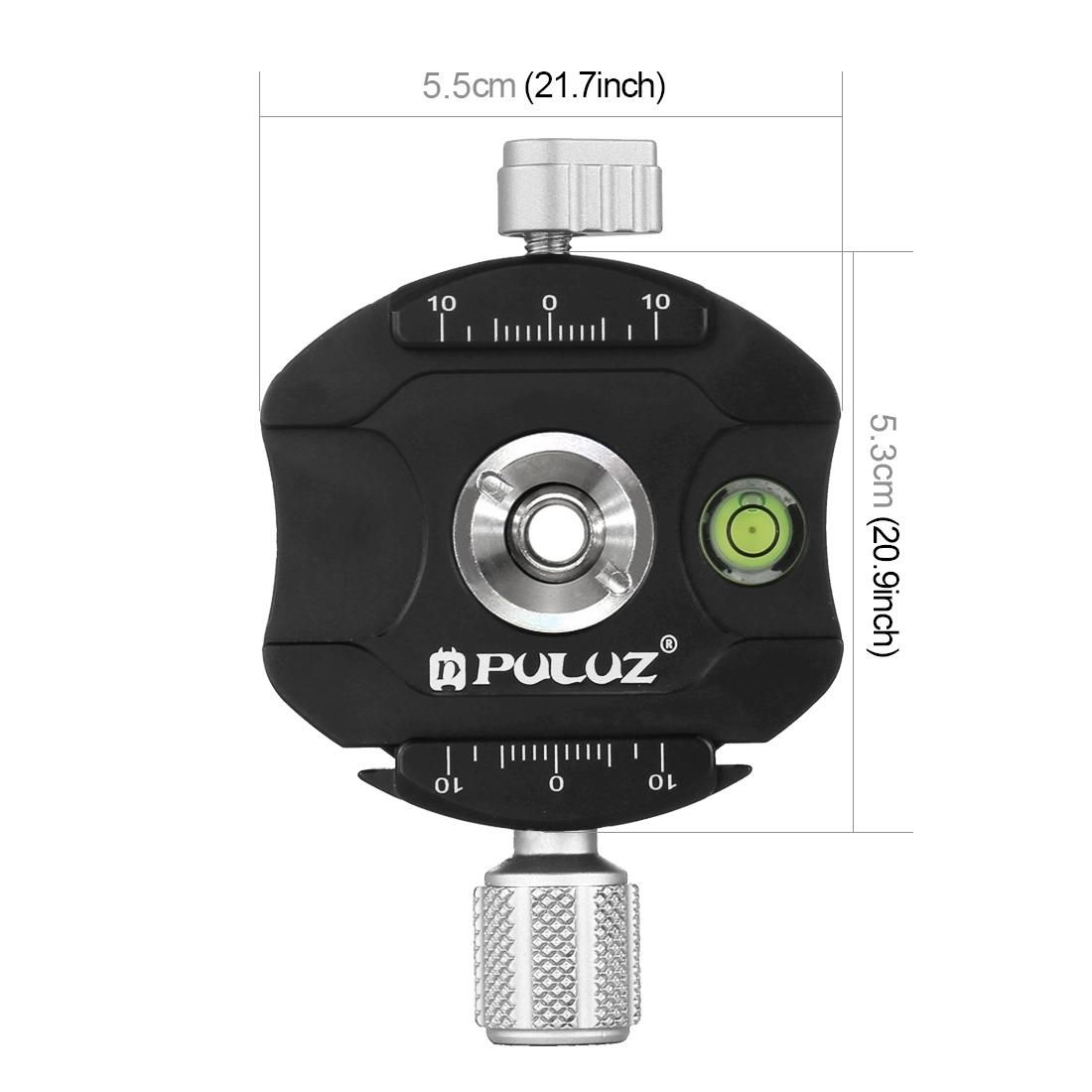 PULUZ Aluminum Alloy Quick Release Plate for Panoramic Head (Grey)