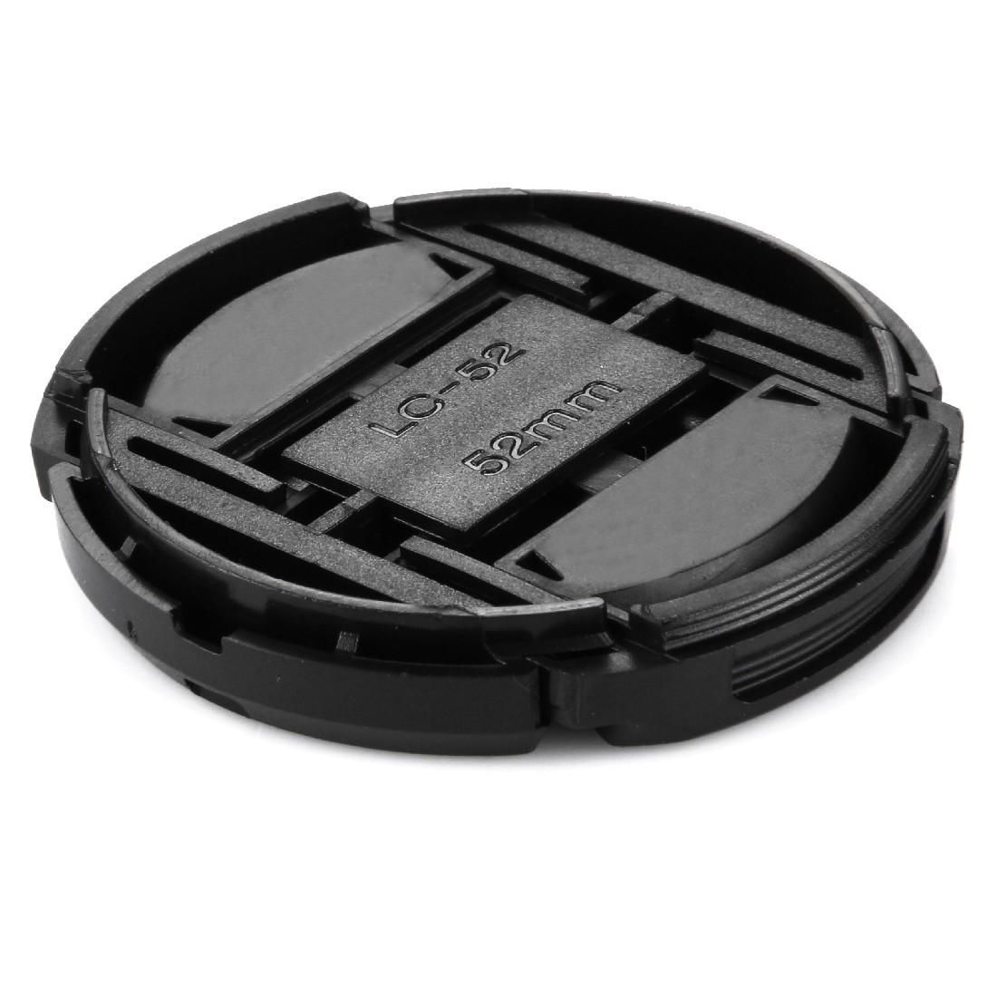52mm Center Pinch Camera Lens Cap (Black)