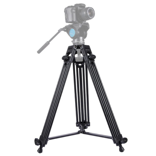 PULUZ Professional Heavy Duty Video Camcorder Aluminum Alloy Tripod for DSLR / SLR Camera, Adjustable Height: 62-140cm