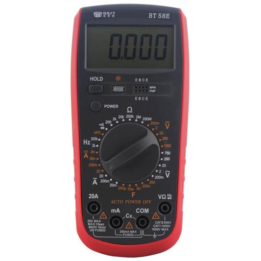 BEST BST-58E 9V LCD Screen High Precision Display Digital Multimeter