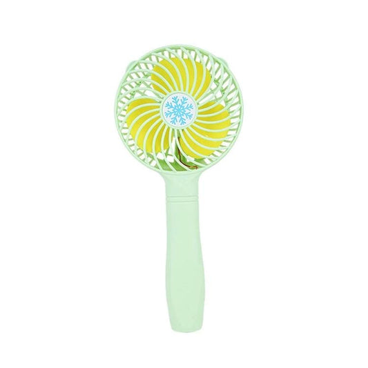 USB Mute Rechargeable Handheld Dormitory Desktop Portable Student Small Electric Fan (Green)