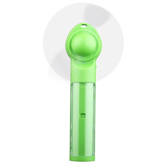 ST-18 Multi-functional Portable Hand-Held Soft 2-Blade Mini Fan with Power Bank, Blade Diameter: 7cm (Green)