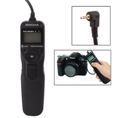 LCD Display Timer Remote Cord for Canon 550D / 450D / 400D / 50E / 350D / 300D / 300V / 300X / 60D / 600D (Black)