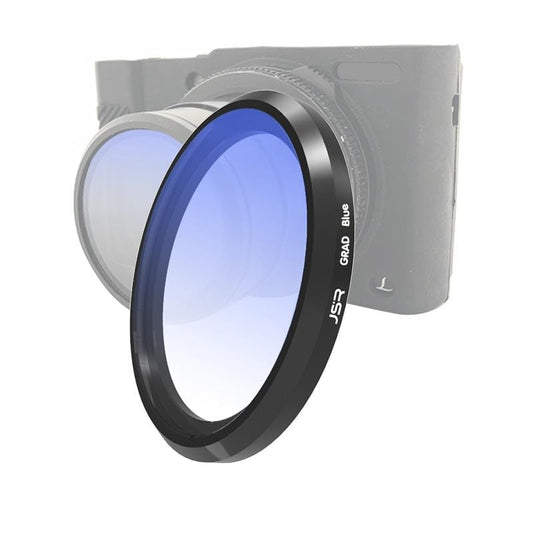 JSR Gradient Colored Lens Filter for Panasonic LUMIX LX10 (Gradient Blue)