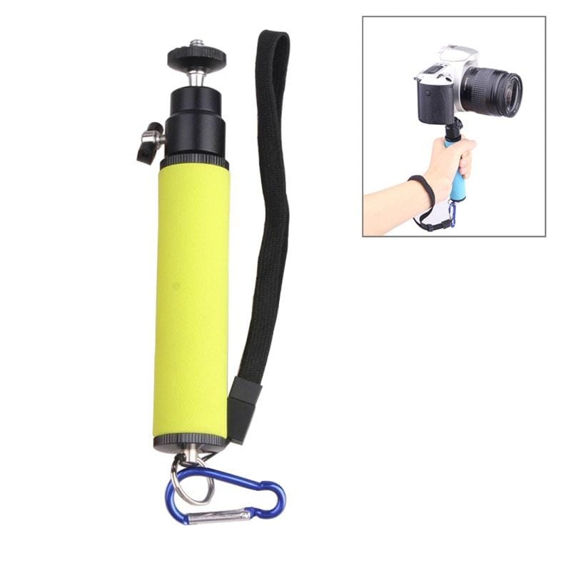 LED Flash Light Holder Sponge Steadicam Handheld Monopod with Gimbal for SLR Camera (Green)