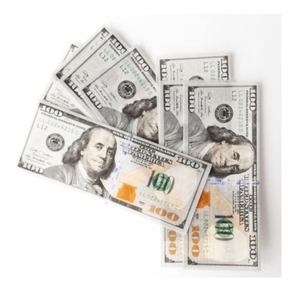 10 Pcs Funny Innovative Empire $100 Dollar Cigarette Papers