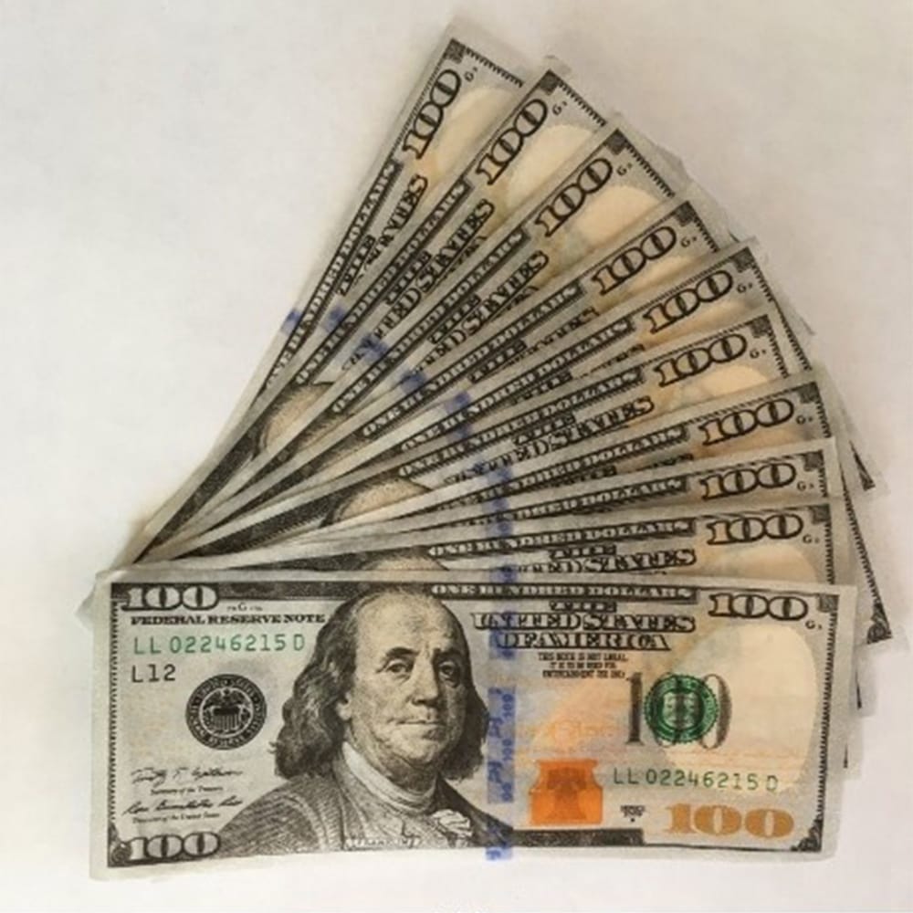 10 Pcs Funny Innovative Empire $100 Dollar Cigarette Papers