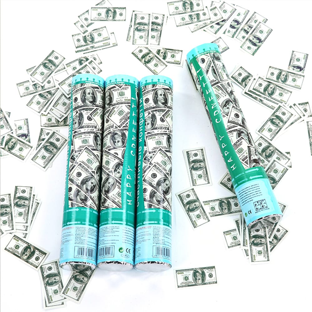 Party Cannons Spray Dollar Salvo Handheld Fireworks Wedding