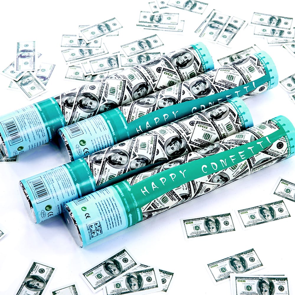 Party Cannons Spray Dollar Salvo Handheld Fireworks Wedding