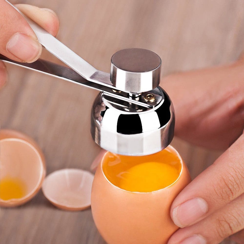Portable Stainless Steel Shell Opener Boiled Raw Egg Topper