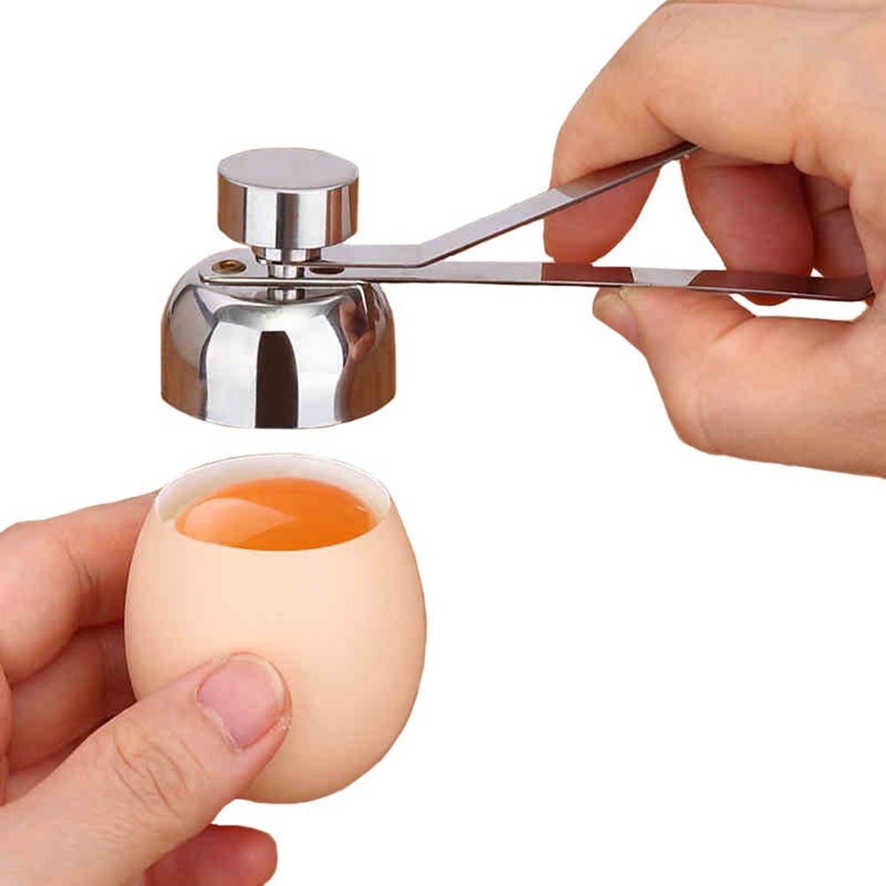 Portable Stainless Steel Shell Opener Boiled Raw Egg Topper