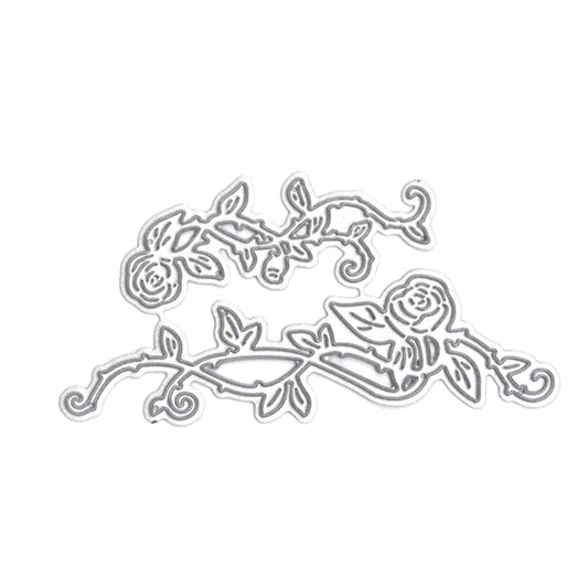 Metal Cutting Dies Merry Christmas Flower Shape Cutting Die - 1